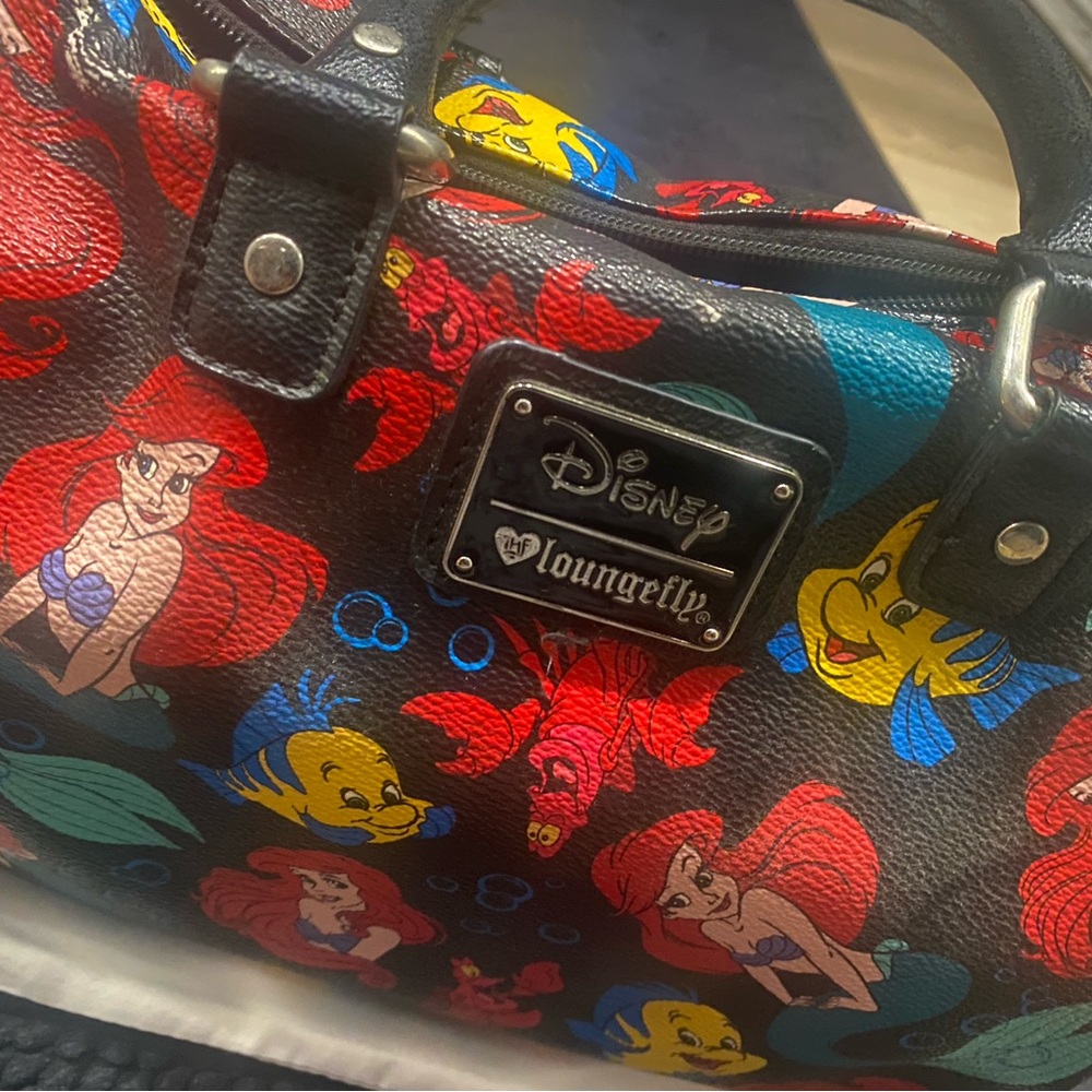 Loungefly Black and Red Ariel Handbag